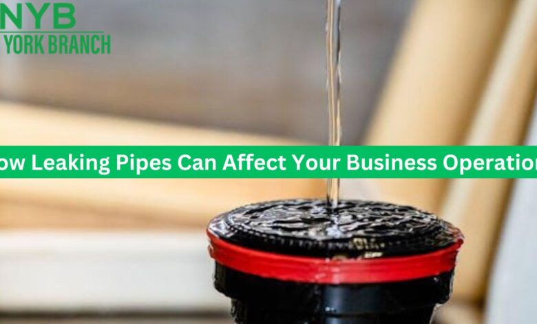 How Leaking Pipes Can Affect Your Business Operations